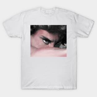 reinterpretation of the gaze of The Fallen Angel (oil on canvas), dated 1868, by Alexandre Cabanel Tapestry T-Shirt